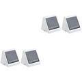 4 Pcs Wall Lights Solar Power Wall Light Solar Sconce Solar Lighting Outdoor Solar Lamp Solar Power Fence Lamp