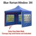 Canopy Tent Side Wall Carport Garage Big Tarp Enclosure Shelter Party Sunshade Blue