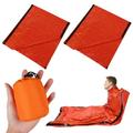 2 Pcs Sleeping Bag Camping Emergency Survival Shelter Bags for First Aid Outdoor Individual