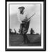 Historic Framed Print [Warren G. Harding full length facing left swinging golf club] 17-7/8 x 21-7/8