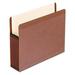 45302 Premium Reinforced Expanding File Pockets Straight Cut 1 Pocket Letter Brown