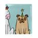 OWNTA Funny Unicorn Dog Horse Pattern Premium PU Leather Book Protector: Stylish and Durable Book Covers for Checkbook Notebooks and More - 9.8x11 inches