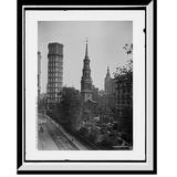 Historic Framed Print St. Pauls Church and St. Paul s Bldg. [Saint Paul Building] New York 17-7/8 x 21-7/8