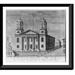 Historic Framed Print An east view of the meeting house in Hollis Street Boston now erecting on the ruins of one lately destroyed by fire.C. Bulfinch delin. ; Vallance sc. 17-7/8 x 21-7/8