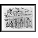 Historic Framed Print [Child s drawing of the Clarence White family signed K.S. (prob. K. Sanborn)] 17-7/8 x 21-7/8