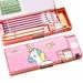 Jzenzero Primary School Children Pencil Box Stationery Case with Pencil Sharpener for Children Kids Boys Girls