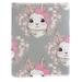 OWNTA Girl Rabbit with Pink Bow Wreath Pattern Book Accessories: PU Leather Protective Cover with Polyester Inner Cloth - Suitable for Different Occasions - 6.3x8.7 Inches