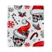 OWNTA Santa Skull Christmas Pattern Premium PU Leather Book Protector: Stylish and Durable Book Covers for Checkbook Notebooks and More - 9.8x11 inches