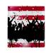 OWNTA Party Crowd on a American Flag Independence Day Pattern Premium PU Leather Book Protector: Stylish and Durable Book Covers for Checkbook Notebooks and More - 9.8x11 inches