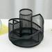 Jzenzero Mesh Rotate Desk Organizer with 360 Degree Rotating Function Pencil Holder Home Office Art Stationary Supplies