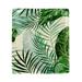 OWNTA Green Tropical Leaves Decorative Background Pattern Premium PU Leather Book Protector: Stylish and Durable Book Covers for Checkbook Notebooks and More - 9.8x11 inches