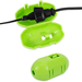 Simzone 1 Pcs Outdoor Extension Cord Cover Weather Resistant Plug Connector Safety Seal for Outside Extension Cord Cover Green