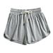 Ierhent Womens Casual Shorts Comfortable Womens Active Bike Shorts(Grey S)