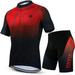 voofly Men s Cycling Jersey Set Men Short Sleeve Compression Bike Shorts Gel Padded Biking Clothing