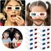 Toyfunny Paper 3D Stereoscopic Glasses Red And Blue 3D Paper Frame Stereoscopic Glasses 3D Cinema Glasses DIY
