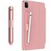 Removable Silicone Holder for Apple Pencil 1st/2nd Generation Strong Adhesive Silicone Holder Sticker [Magnetic Attach] Accessories for iPad Stylus Pens (Pink)