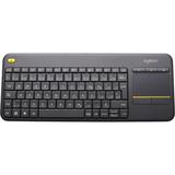 Used Logitech K400 Plus Wireless Touch Keyboard - Black (French Canadian Layout)