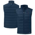 Men's Cutter & Buck Navy Pittsburgh Steelers Evoke Hybrid Eco Softshell Recycled Full-Zip Vest