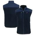 Men's Cutter & Buck Navy Detroit Lions Americana Cascade Eco Sherpa Fleece Full-Zip Vest