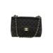 Chanel Leather Shoulder Bag: Quilted Black Print Bags