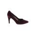 Moda Spana Heels: Pumps Stilleto Work Burgundy Print Shoes - Women's Size 6 - Pointed Toe