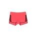 Nike Athletic Shorts: Red Color Block Activewear - Women's Size Medium