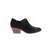 Vince Camuto Ankle Boots: Slip-on Chunky Heel Boho Chic Black Print Shoes - Women's Size 8 1/2 - Almond Toe