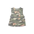 Active by Old Navy Short Sleeve T-Shirt: Green Camo Tops - Kids Girl's Size 14