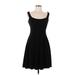 Jill Jill Stuart Casual Dress - A-Line Scoop Neck Sleeveless: Black Print Dresses - Women's Size 10