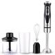 Hand Blender, 4-in-1 Stick Blender 2000W, 2 Blending Speeds, 304 Stainless Steel Blades, BPA-Free Plastic Beaker, for Baby Food, Smoothies, Soup (Black02)