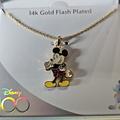 Disney Jewelry | Disney 100 Mickey Mouse Necklace | Color: Black/Red | Size: Os