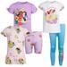 Disney Matching Sets | Nwt Disney Princess Character Kids Girls 5-Piece Set ( Size 7 ) | Color: Blue/Purple | Size: 7g