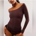 Free People Tops | Free People Intimately Off The Shoulder Long-Sleeve In Chocolate Merlot | Color: Brown | Size: M/L