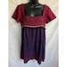 Free People Dresses | Free People Embroidered Mini Tunic Dress Sz 4 Sequin Pom Pom Gypsy Hippie Witchy | Color: Pink/Purple | Size: 4