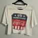 American Eagle Outfitters Tops | American Eagle X Coca-Cola Cropped Graphic Short Sleeve Shirt | Color: Red/White | Size: Xl