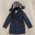 Burberry Jackets & Coats | Burberry Quilted Lightweight Black Hooded Jacket, Girls Size 8y | Color: Black | Size: 8g