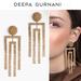 Anthropologie Jewelry | Deepa Gurnani Women's Arita Statement Earring In Gold Nwt 108$ | Color: Brown/Gold | Size: Os