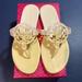 Tory Burch Shoes | Nib Tory Burch Miller Flats Sweet Corn/New Cream, Size 10 | Color: Cream/Tan | Size: 10