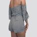American Eagle Outfitters Pants & Jumpsuits | American Eagle- Off Shoulder Romper- Xs- Nwt | Color: Blue/White | Size: Xs