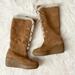 Michael Kors Shoes | Michael Kors Wedge Boots | Color: Brown/Cream | Size: 9.5
