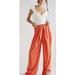 Free People Pants & Jumpsuits | Nwt Free People Women Nothing To Say Pleated Orange Pull On Pants Size M | Color: Orange | Size: M