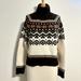American Eagle Outfitters Sweaters | American Eagle Chunky Knit Snowflake Ski Pattern Turtleneck Sweater - Size M | Color: Brown/White | Size: M