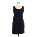 Valerie Bertinelli Casual Dress - Shift: Blue Jacquard Dresses - Women's Size 6