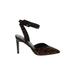Sarto by Franco Sarto Heels: D'Orsay Stilleto Cocktail Party Brown Leopard Print Shoes - Women's Size 6 - Pointed Toe