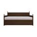 Winston Porter Nyagoa Solid Wood Twin Size Daybed w/ Twin Size Trundle Wood in Brown | 43.11 H x 81.1 W x 42.12 D in | Wayfair