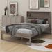 Latitude Run® Platform Bed w/ Storage Headboard, Sockets & USB Ports, Full Size Platform Bed Wood in Gray | 45 H x 56.4 W x 83.1 D in | Wayfair