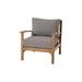 Willow Creek Designs Huntington Teak Outdoor Club Chair Lounge Chair Wood in Brown | 34.5 H x 31 W x 34.5 D in | Wayfair HUN-DS-CLBC-5461