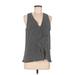 Banana Republic Factory Store Sleeveless Blouse: Gray Tops - Women's Size Medium