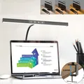 Lampe de bureau LED flexible à col de cygne avec pince lampe de lecture intensité variable