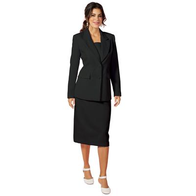 Masseys Signature Suit (Size 20W) Black, Polyester